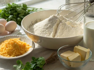 Składniki na ciasto do muffinek
