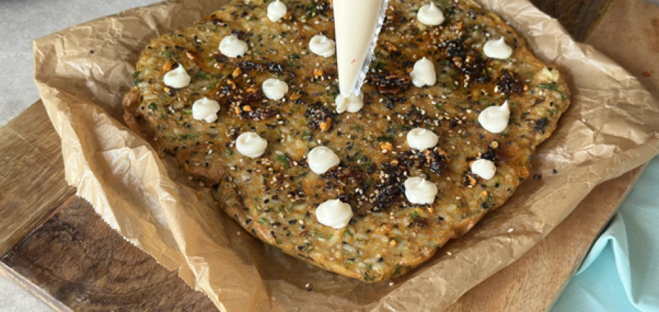 ryżowy omlet w azjatyckim stylu