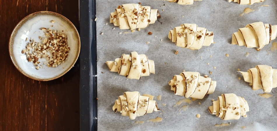 Rogaliki z ciasta francuskiego na słodko