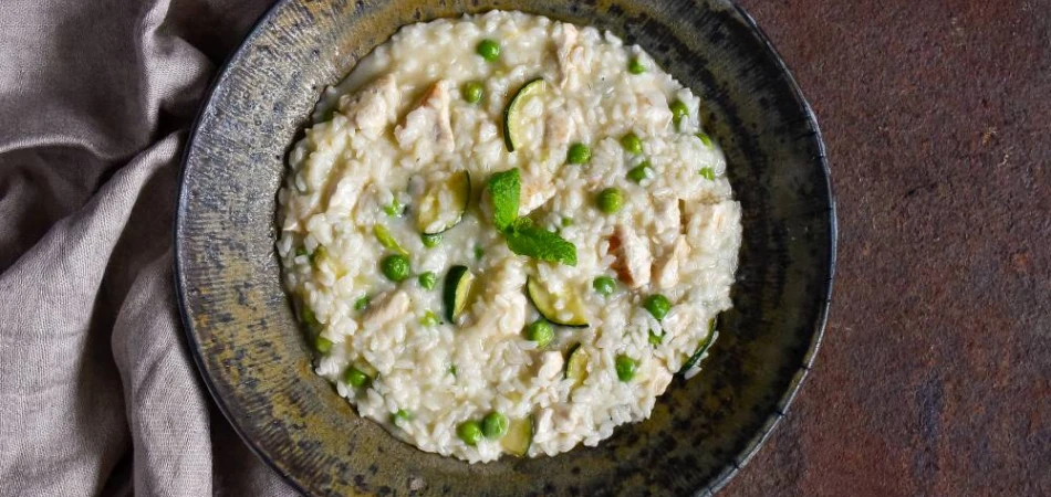 Risotto z kurczakiem i warzywami