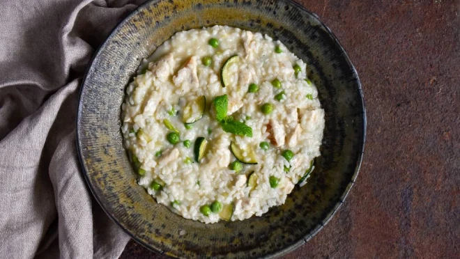 Risotto z kurczakiem i warzywami