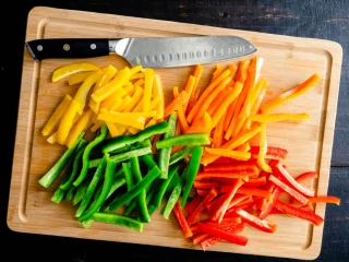 Papryka pokrojona w paski