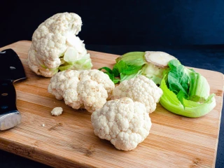 Podzielony na różyczki kalafior