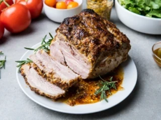 Schab pieczony w miodowo-musztardowej marynacie