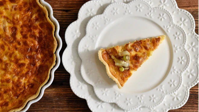 Quiche Lorraine z boczkiem i porem - oryginalny przepis od Akademii Smaku