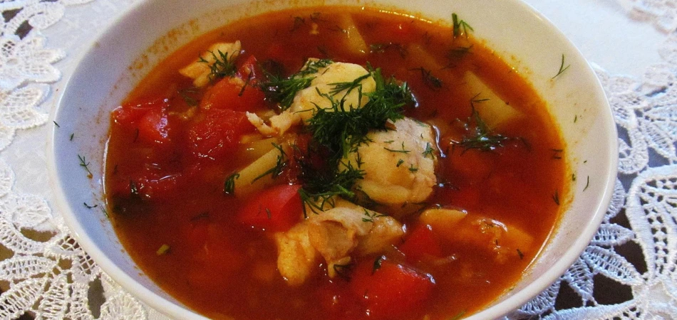 Gulaszowa zupa z dorsza