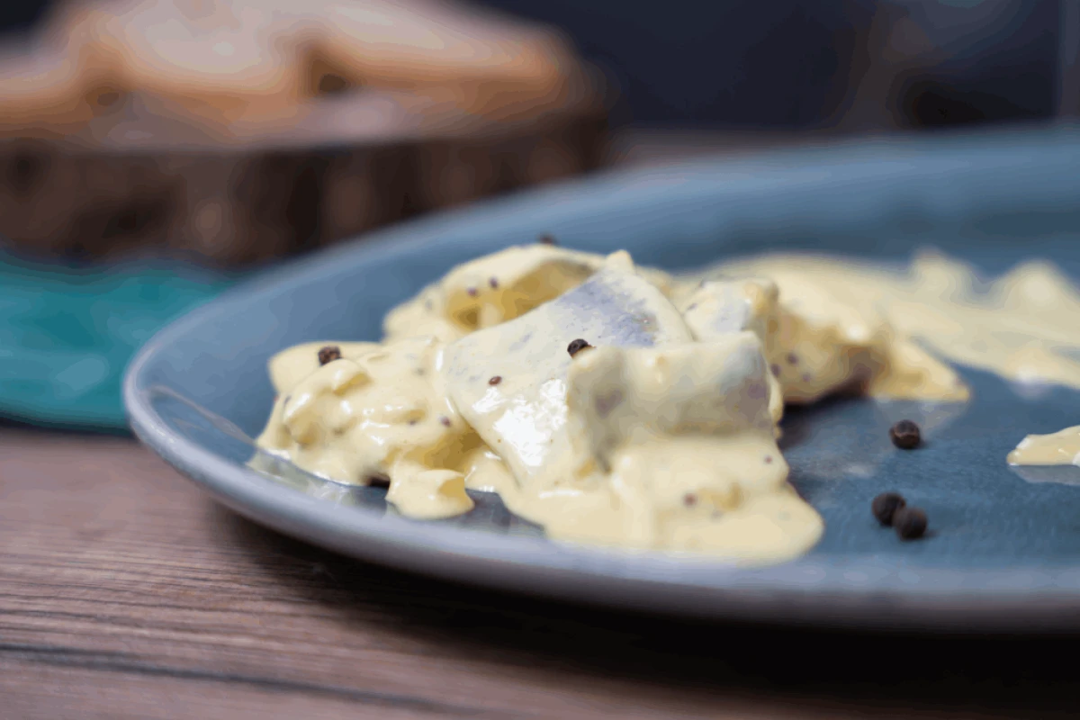 Śledzie w sosie musztardowym