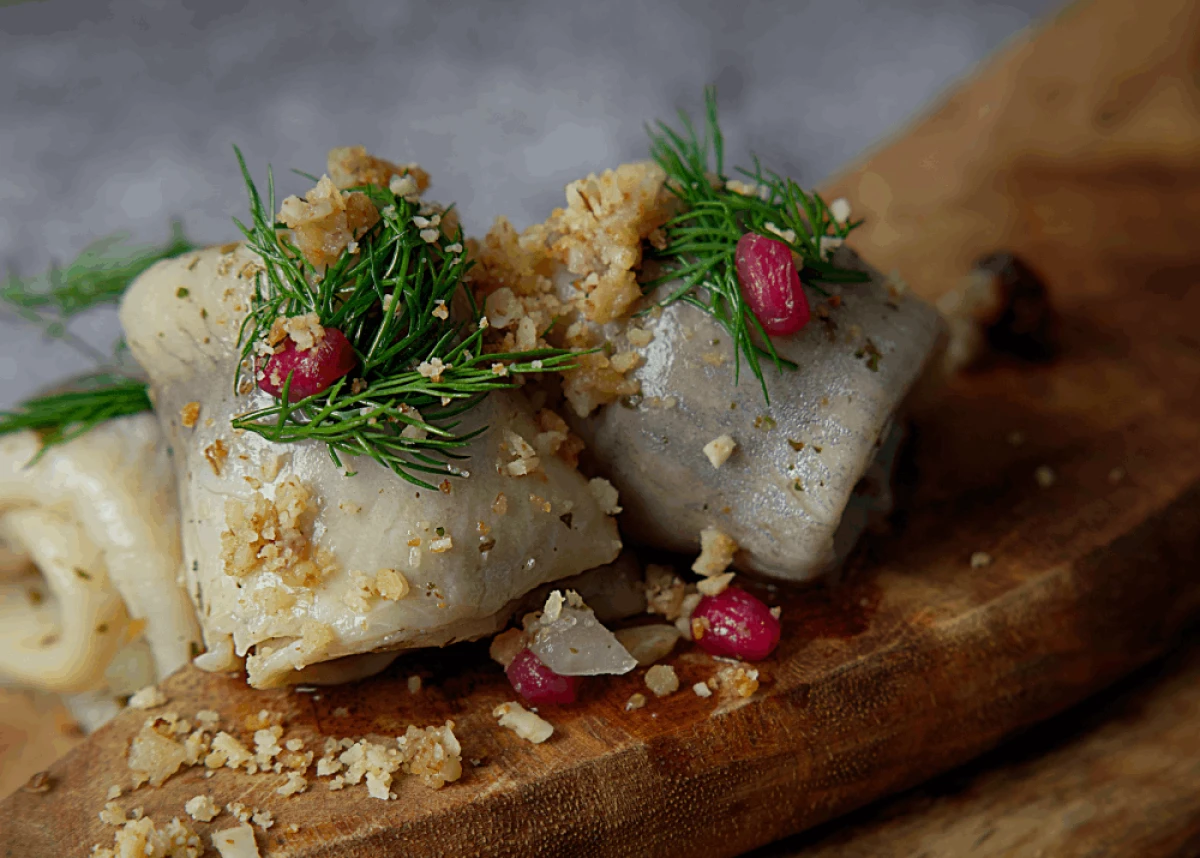 Śledzie z żurawiną