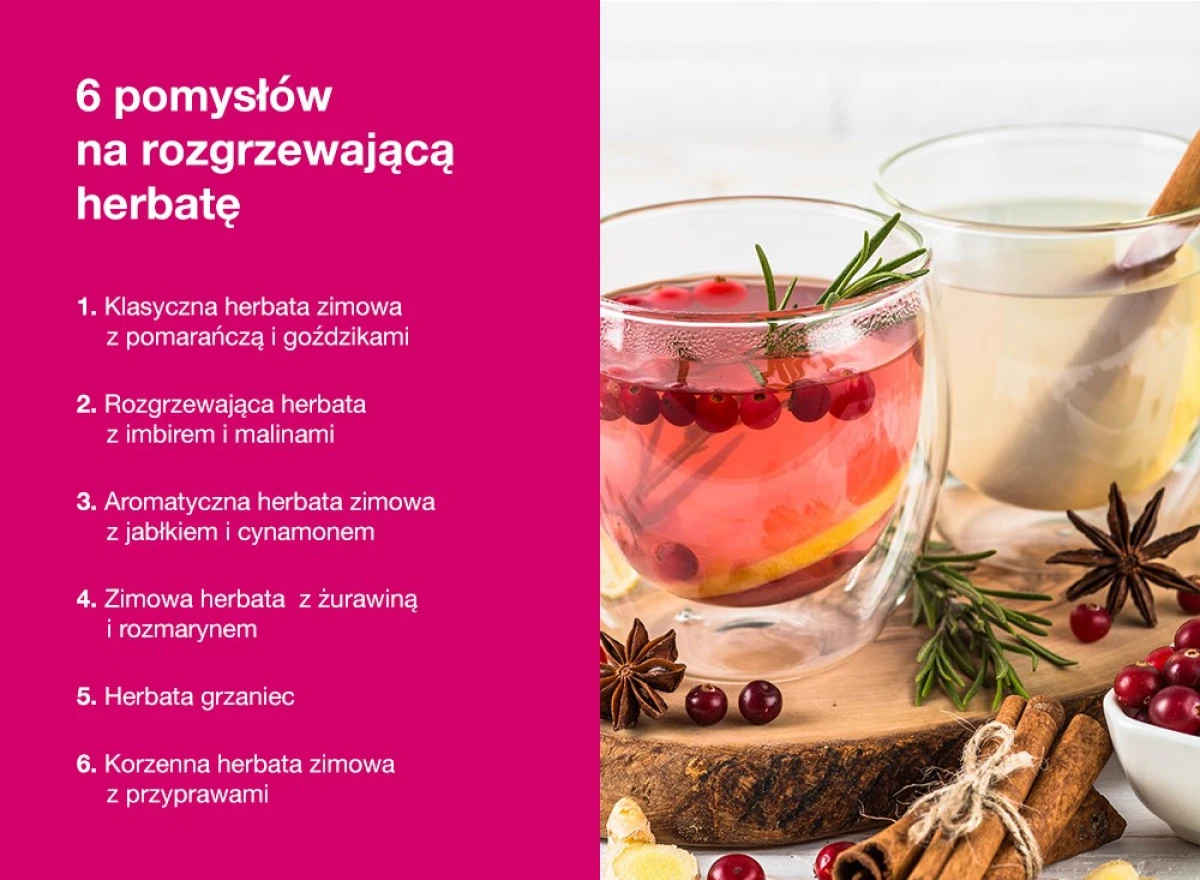 6 pomysłów na rozgrzewającą herbatę