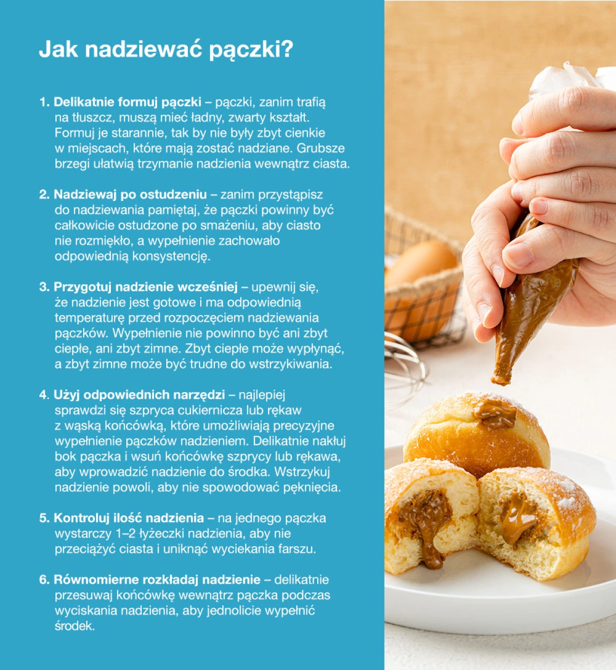 Jak nadziewać pączki