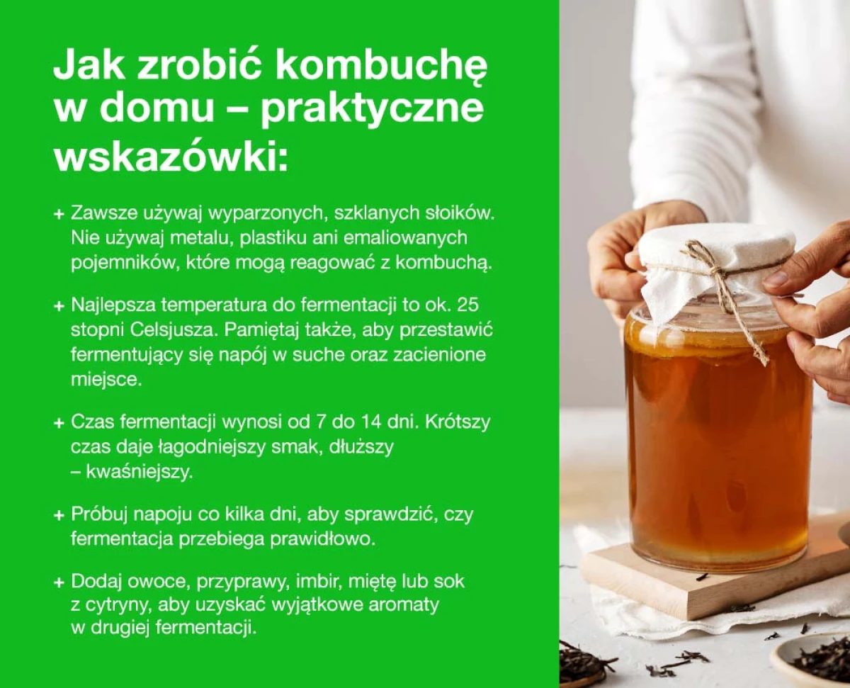 Jak zrobić kombuchę w domu – praktyczne wskazówki