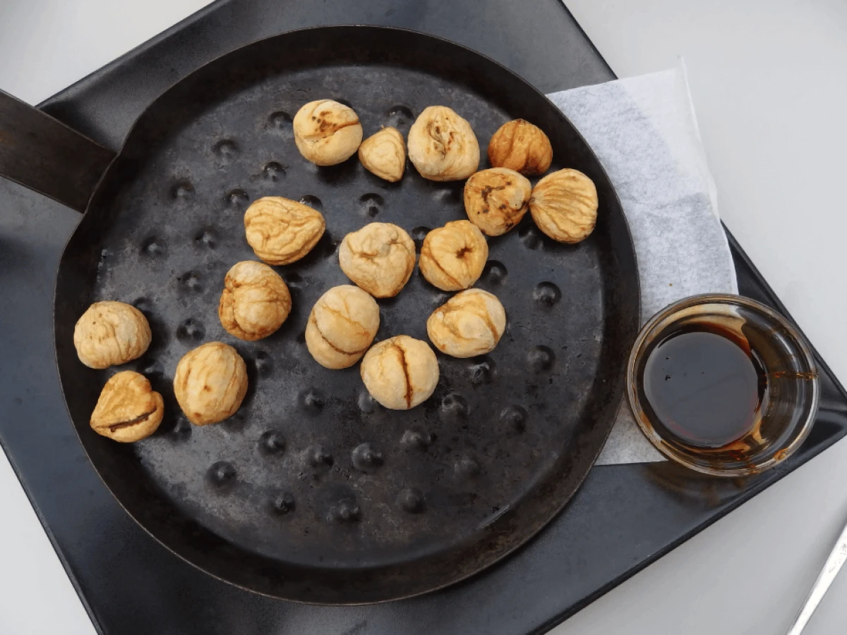 Kasztany jadalne z patelni