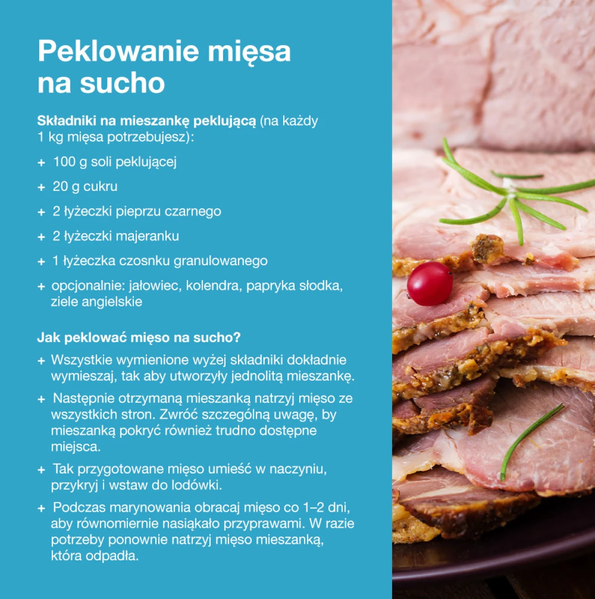 Peklowanie mięsa na sucho