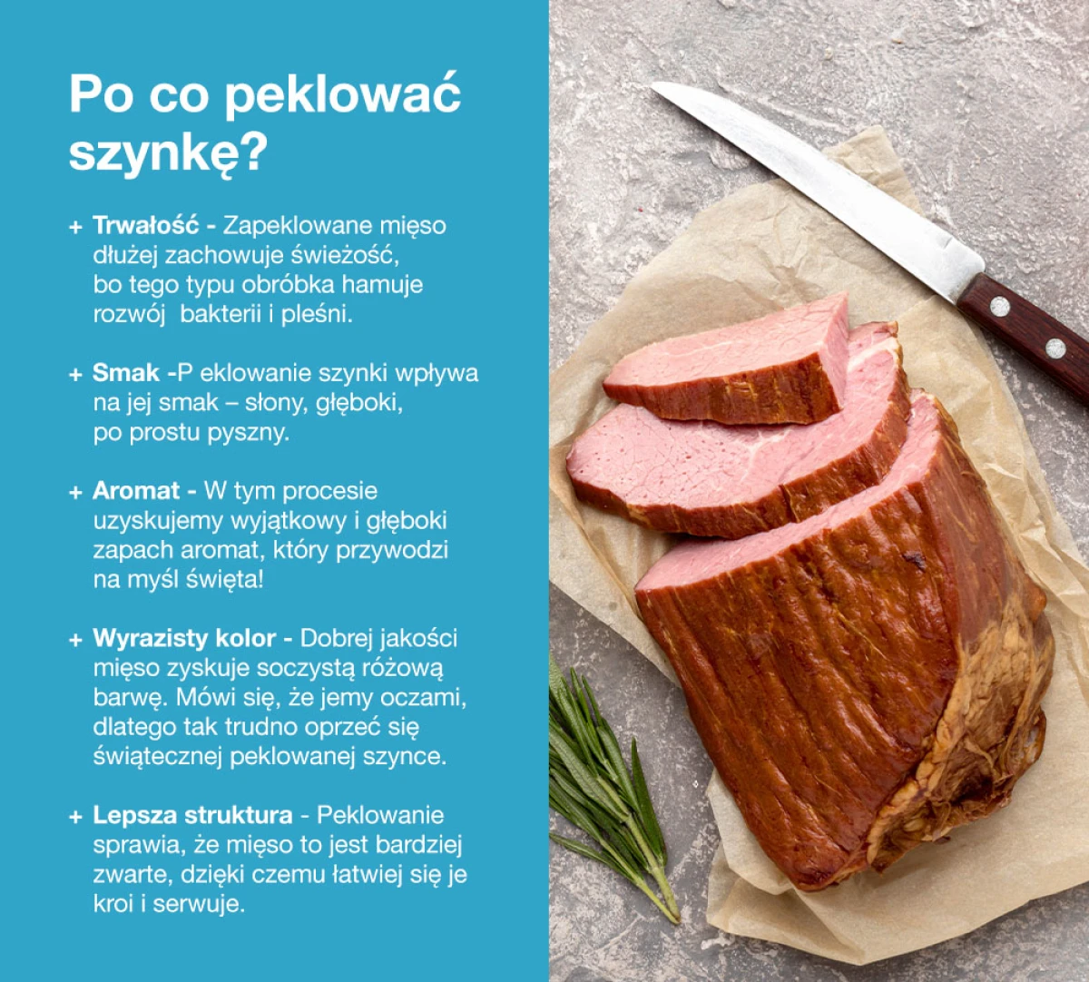 Po co peklować szynkę