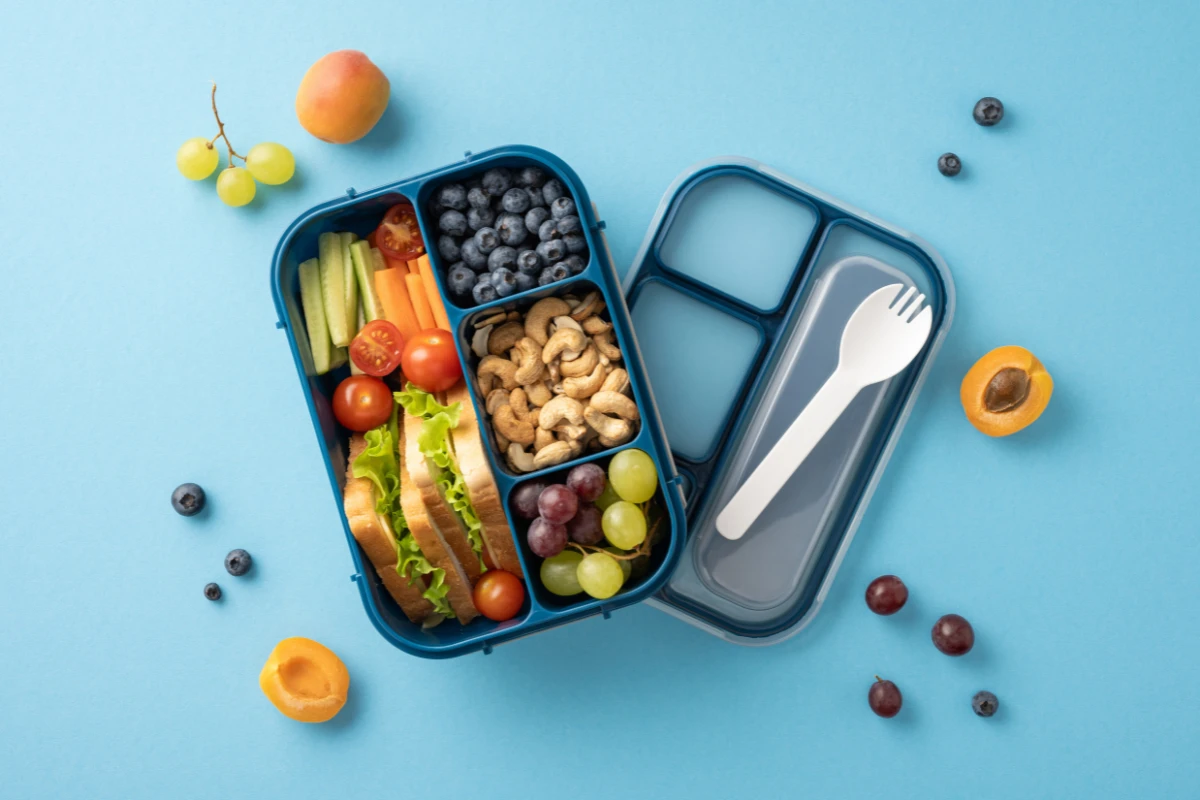 Lunch box z przegródkami