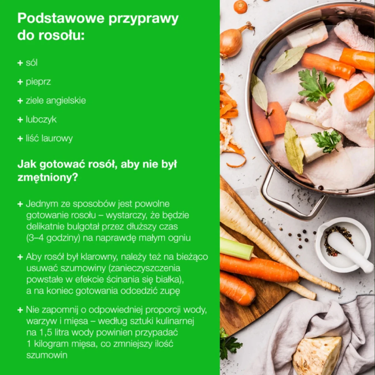 Jak gotować rosół, aby nie był zmętniony
