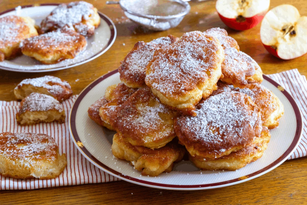 Racuchy na kefirze z jabłkami