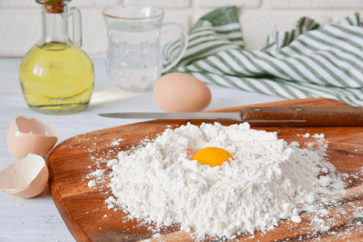 Składniki na ciasto do uszek