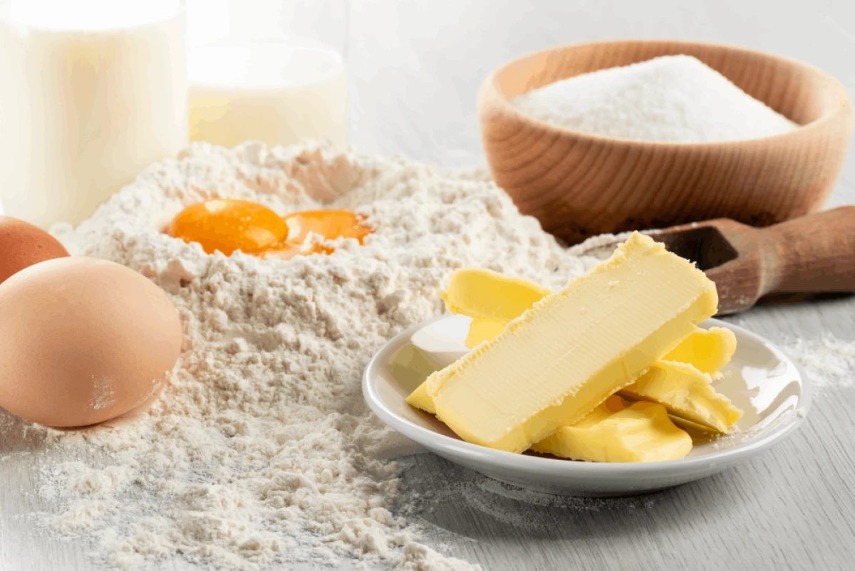 Składniki na kruche ciasto