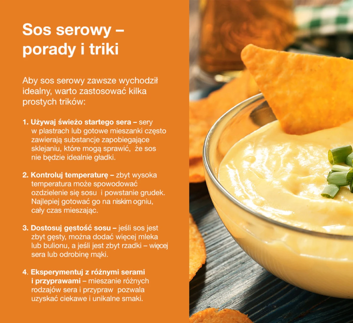 Sos serowy – porady i triki