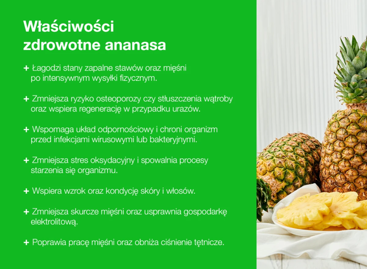 Właściwości zdrowotne ananasa