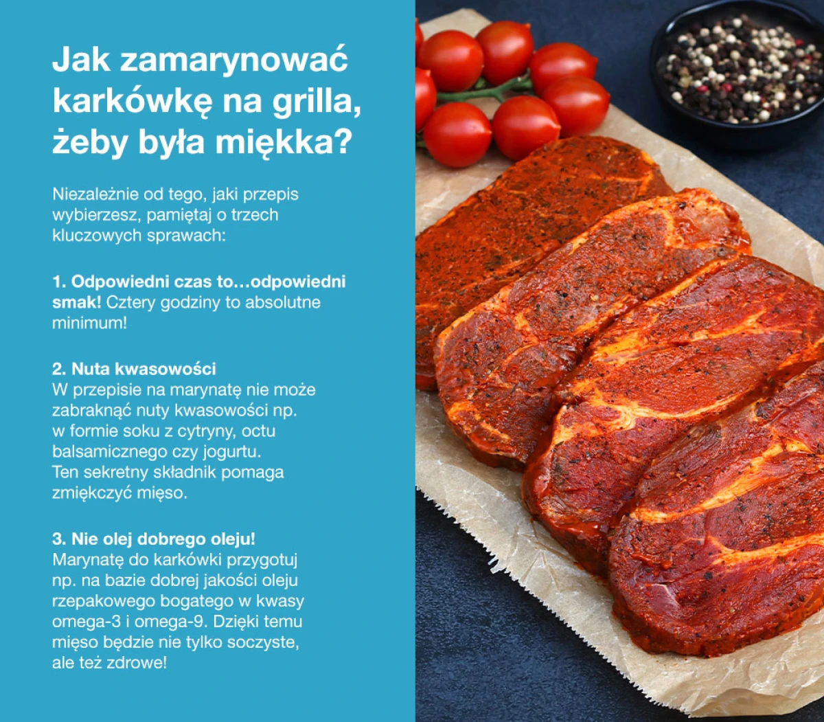 Jak zamarynować karkówkę na grilla, żeby była miękka