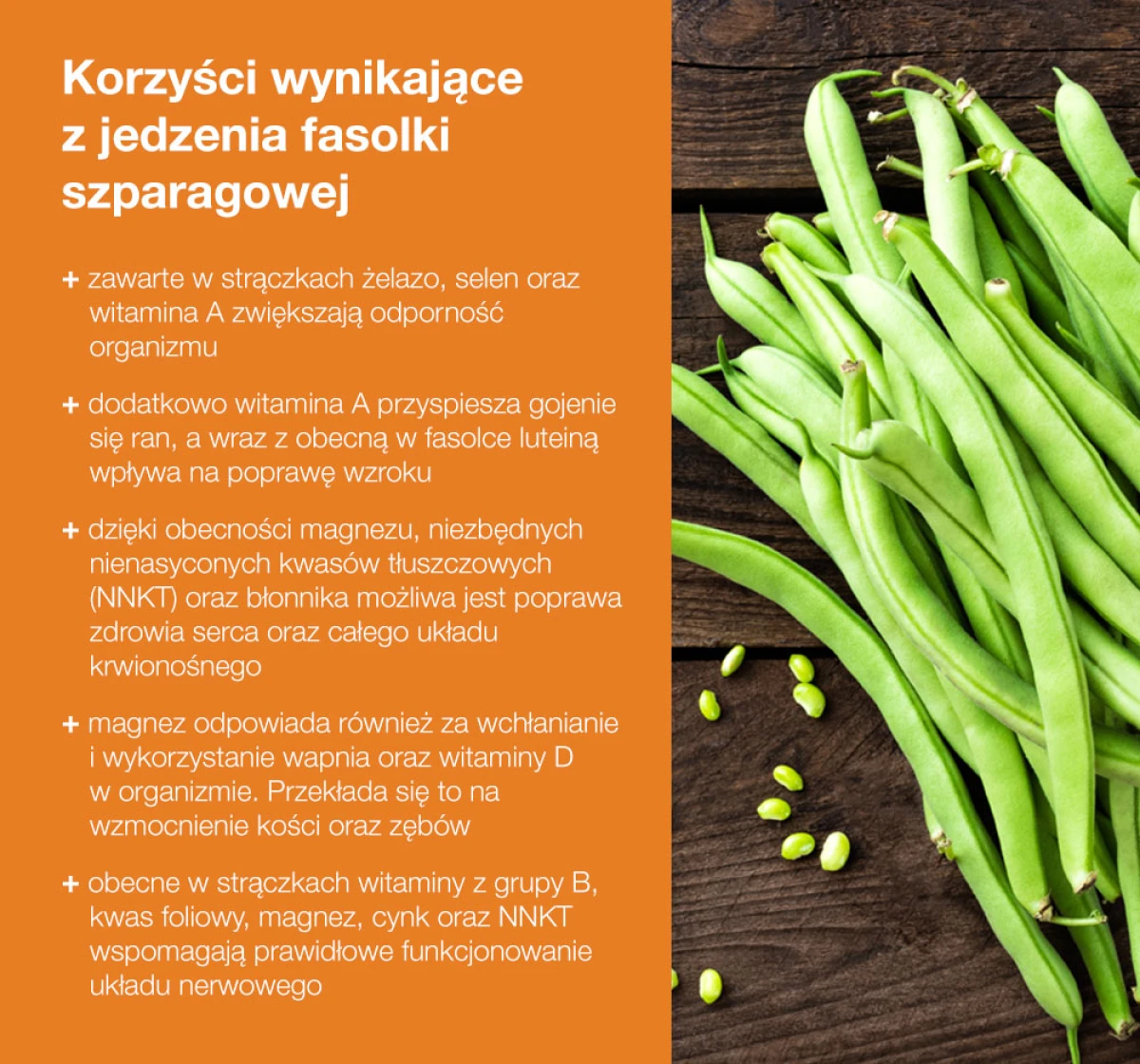 Korzyści wynikające z jedzenia fasolki szparagowej