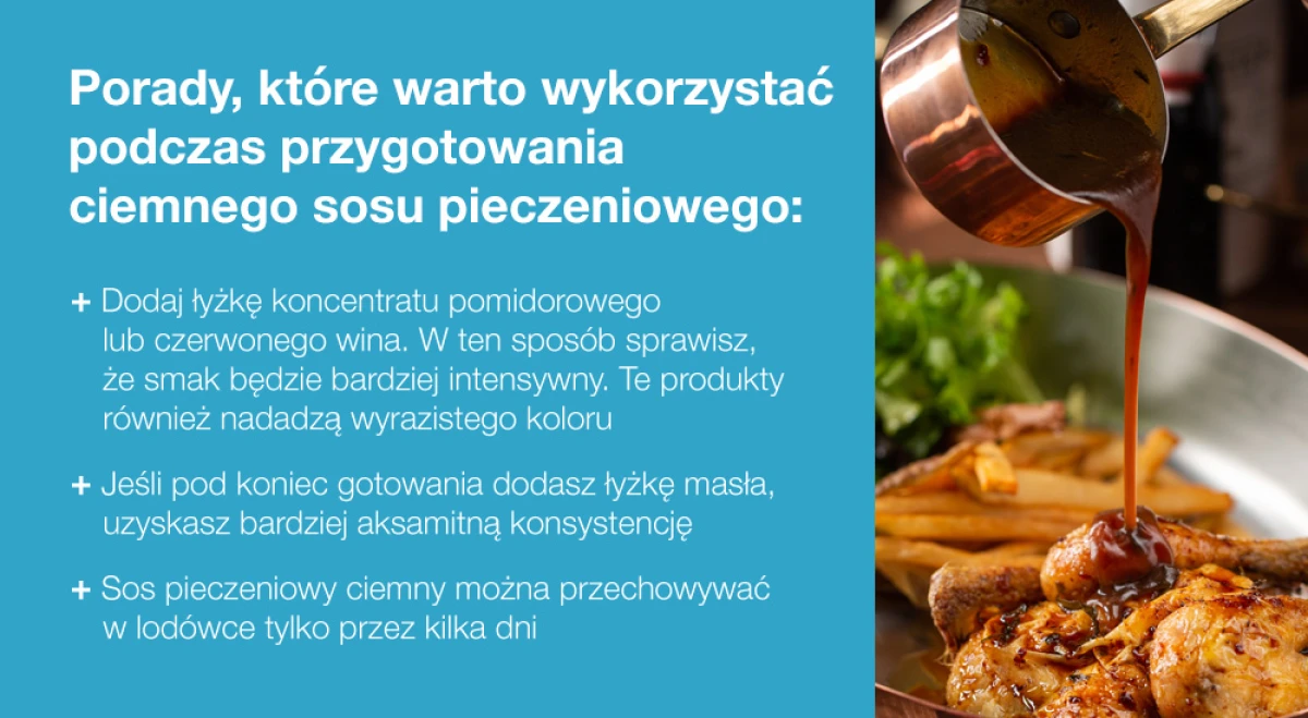  Porady, które warto wykorzystać podczas przygotowywania ciemnego sosu pieczeniowego