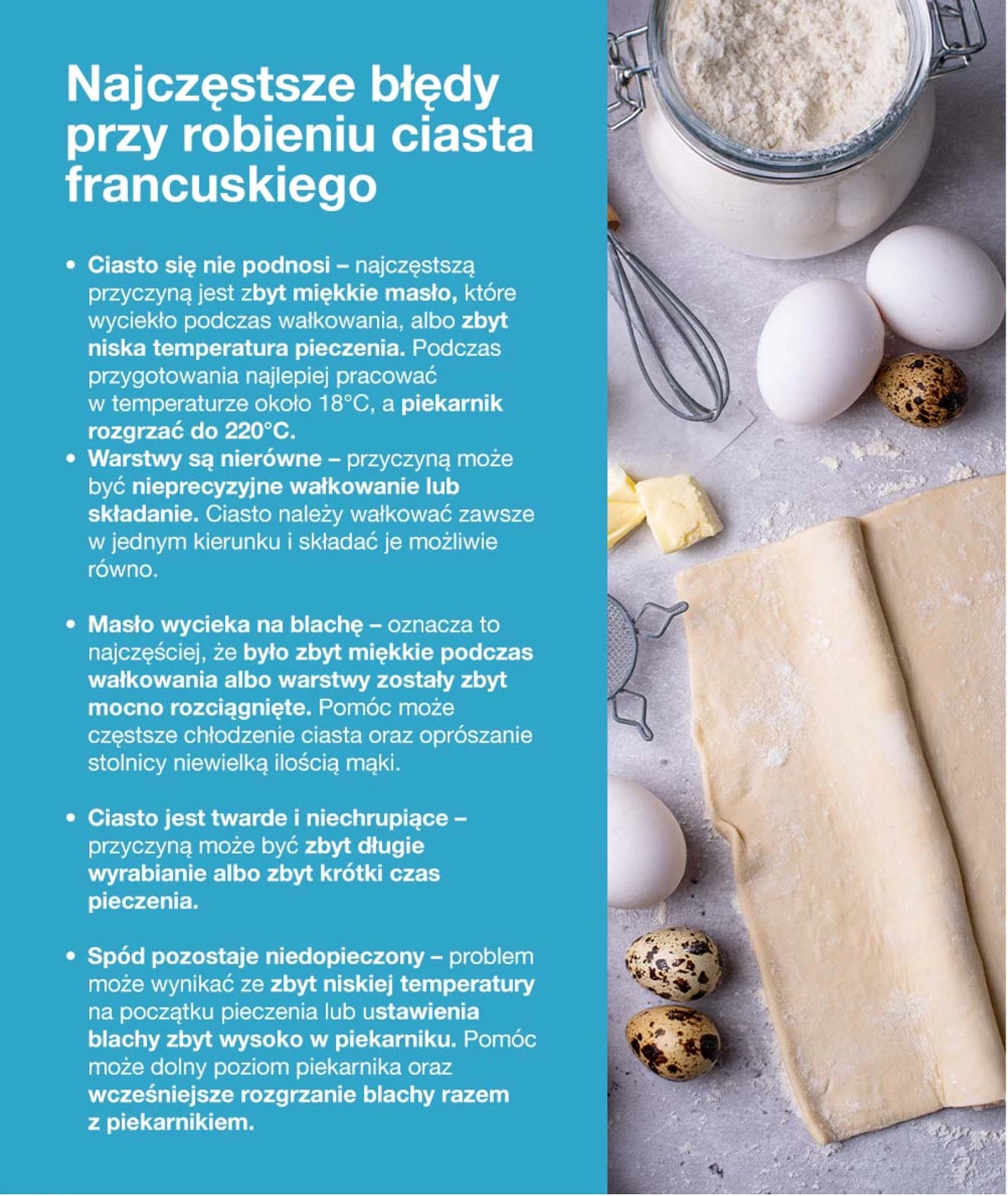 ciasto francuskie infografika