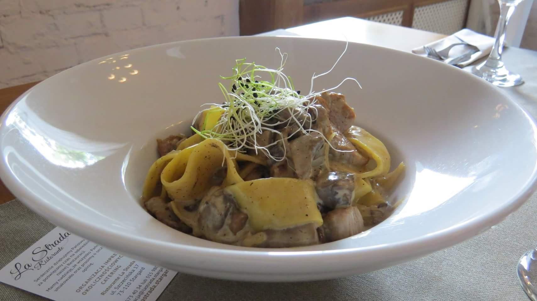 Pappardele con fungi