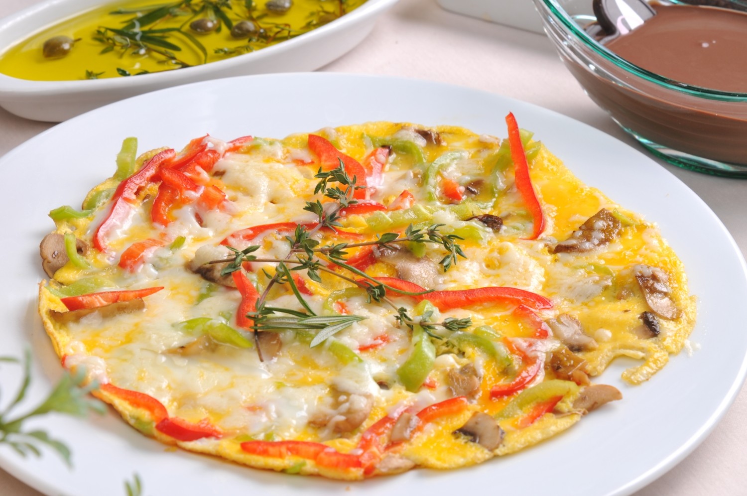 Omlet z serkiem wiejskim