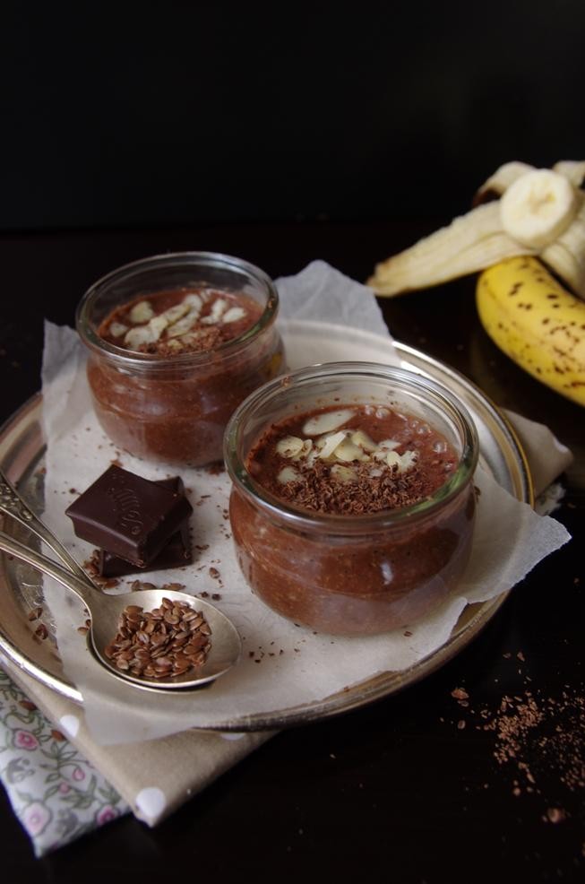 Pudding lniany z czekoladą