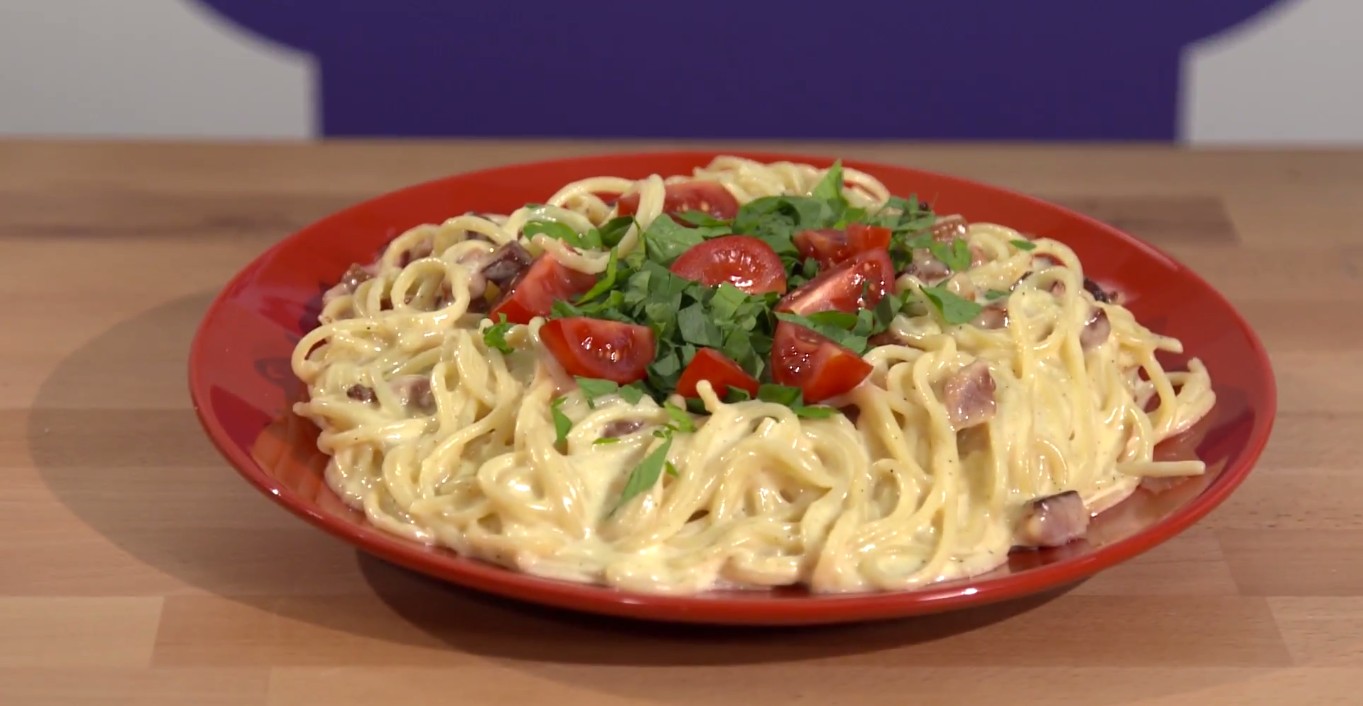 Spaghetti carbonara wg Agnieszki Rasiak