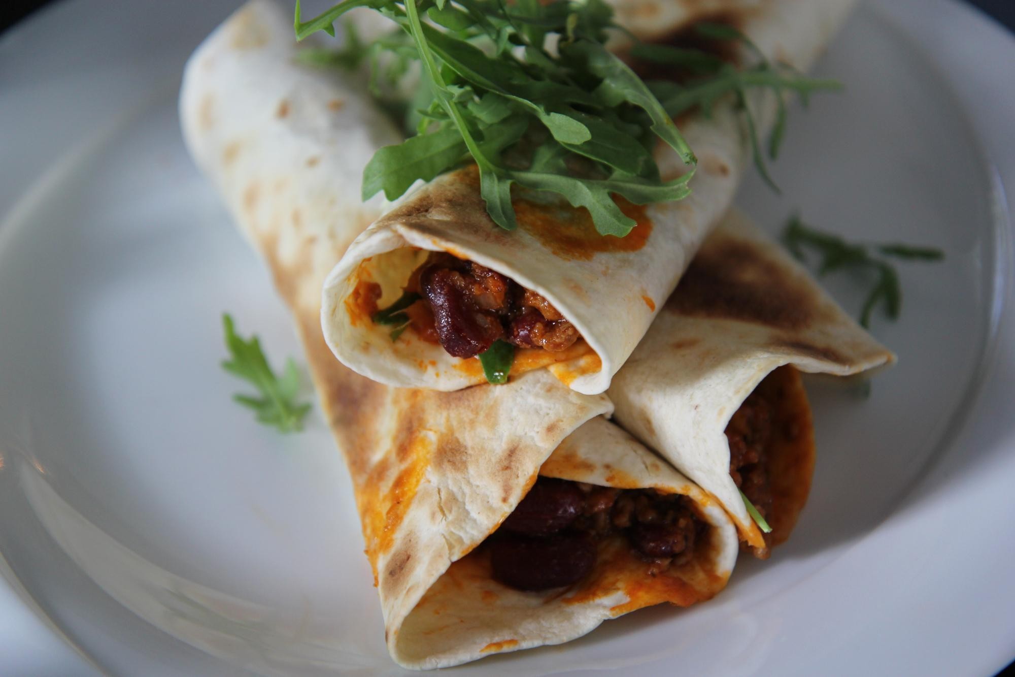 Tortille nadziewane chili con carne