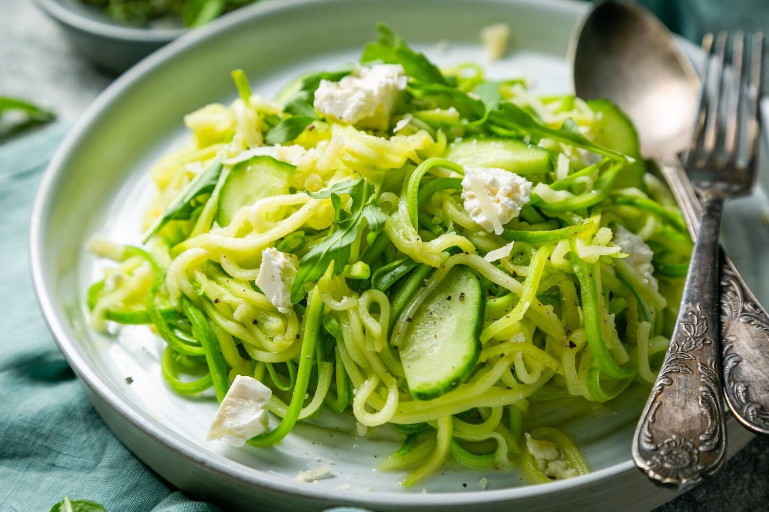 Spaghetti z cukinii i marchewki